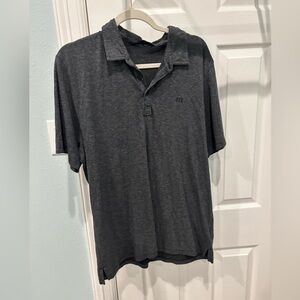Travis Mathew Dark Gray Polo Shirt